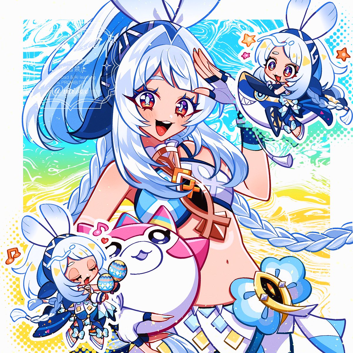 vi7i6's tweet photo. #ムアラニ生誕祭2026
ムアラニちゃんお誕生日おめでとう〜！再掲でごめんなさい😭明るくて友達思いなムアラニちゃんが大好きだよ🦈️🩵✨ https://t.co/8FK10fVrCe