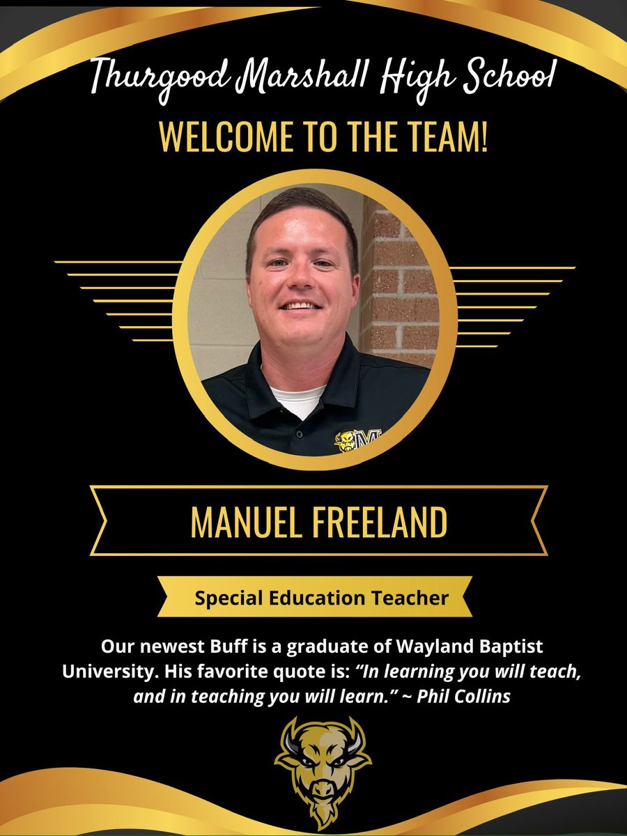 MHS_Buffs's tweet photo. Welcome to the Herd 🦬! #buffpride💛🖤 https://t.co/HL3ccdwt69