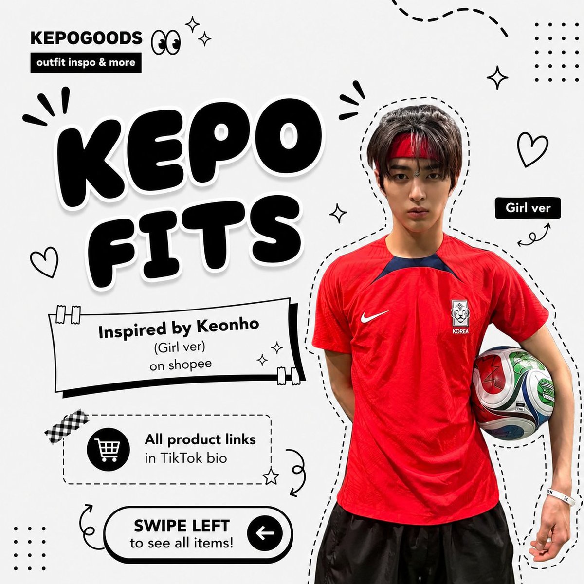 kepogoods's tweet photo. 🌷 fashion finds
keonho's fits never miss. 😮‍💨
basic tee, denim, sampai sporty look yg gampang banget direcreate buat daily outfit.

♡ swipe to see all items
🔗 shop this look ⤵️
https://t.co/LSRolijECG

#kepogoods #keonho #cortis #fashion #StyleInspo https://t.co/LZIpXHHXpr