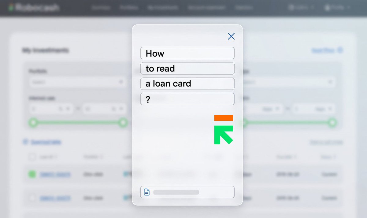 Robocash1's tweet photo. 📋 Reading a loan card in My Investments matters. Interest = base rate + loyalty bonus; Term = original term; Due date ≠ Buyback date. Check originator, country & dates to know your risk, return and timeline. Know your numbers. #Robocash #P2PLending #FinTech https://t.co/FX5dfRzfLc