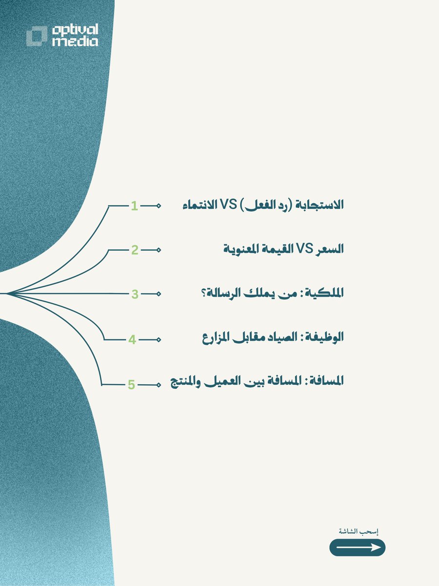 optivalmedia1's tweet photo. وش الفرق الحقيقي بين البراندنج والماركتنج؟ وليه البزنس حقك يحتاجهم الاثنين؟ 🎯

كثير يخلطون بين التسويق وبناء البراند، بس هالفروق هي اللي تحدد هل مشروعك بيستمر ويكبر ولا بيروح عليك!

#تسويق #براندينج #marketingvsbranding #branding #marketing https://t.co/rC0LefSrJn
