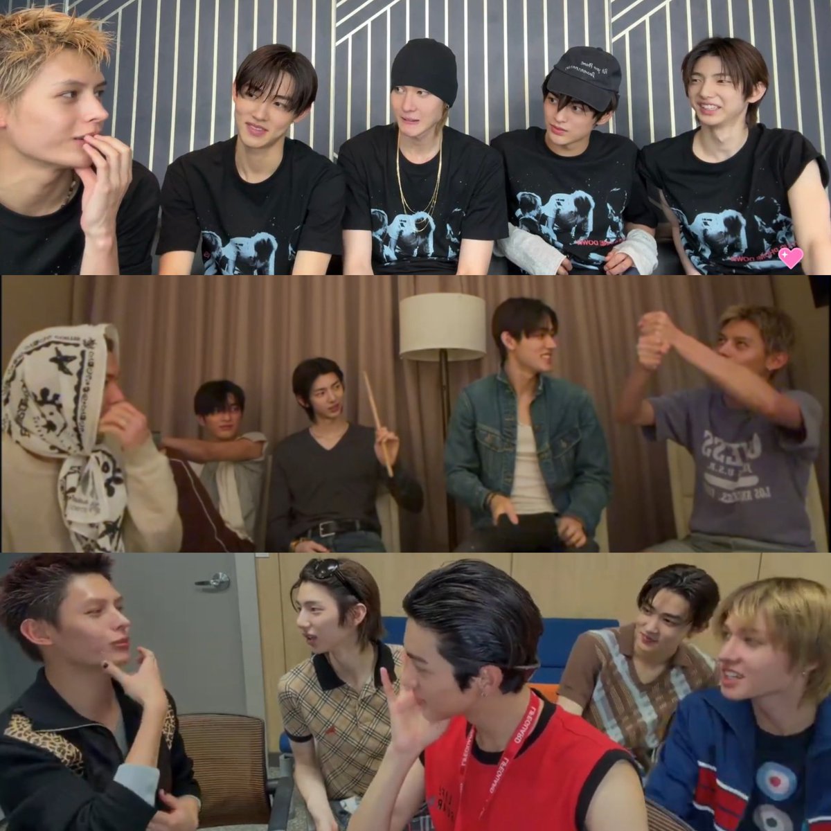 withcortis4life's tweet photo. the way all four of them stare at james whenever he's talking is so cute 😭🤏🏻 https://t.co/qxq2uw7uYI
