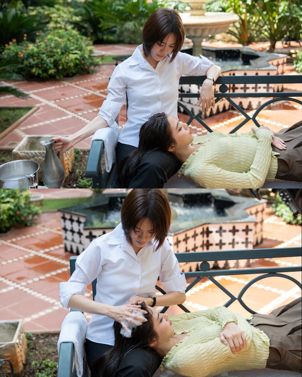 Taownoe's tweet photo. ใครไม่ชอบนี่ไม่รู้รุ้แค่ว่านี่ชอบชอบมากกกกซีนนี้ให้เล้ยยยนอนตักสระผม อยากทำบ้าง525525555555 https://t.co/tcBsVt0ahg