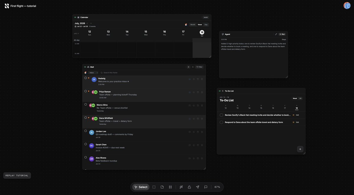 NeshanthAnand's tweet photo. Heyo I'm Nesh 👋 — designer turned founder, currently rebuilding email from scratch.

the thesis: your inbox is a list. it's been a list since 1995. every tool since has been a patch on someone else's 30-year-old decision.

hedwig is the alternative. imagine figma, for email — inbox and calendar on one canvas, drag an email onto thursday and it becomes a meeting, select 200 and they all do.

free for individuals: https://t.co/TALs7GEkgE

this account is the build log. shipping, breaking, learning, out loud. 

p.s on the lookout for backend engineers/growth and anyone interested, dm me