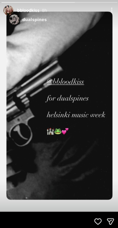 DesignedByRats's tweet photo. mistery solved (?
found this on reddit and it seems like bloodkiss performed in helsinki music week, not esdee https://t.co/qrT6QtLiOT