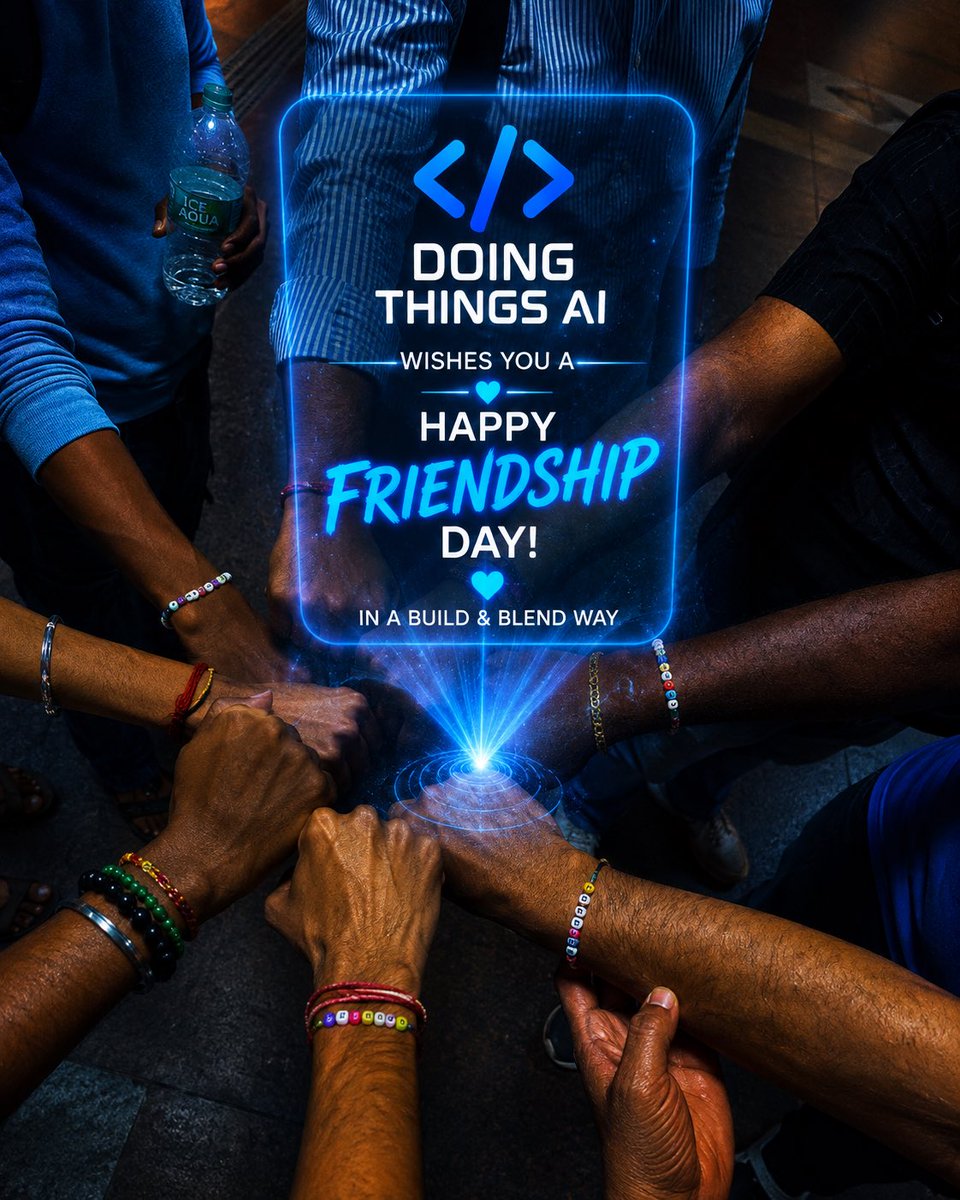 DoingThingsAIHq's tweet photo. This is how we celebrated Friendship Day. 💙

29 stations. One transfer. A Sunday night spent differently. A moving Chennai Metro.

Eight people trusted an unusual idea before it was proven. That’s what made this experience possible.

Happy Friendship Day from Doing Things AI. 🚇 https://t.co/3JVaAquTjs