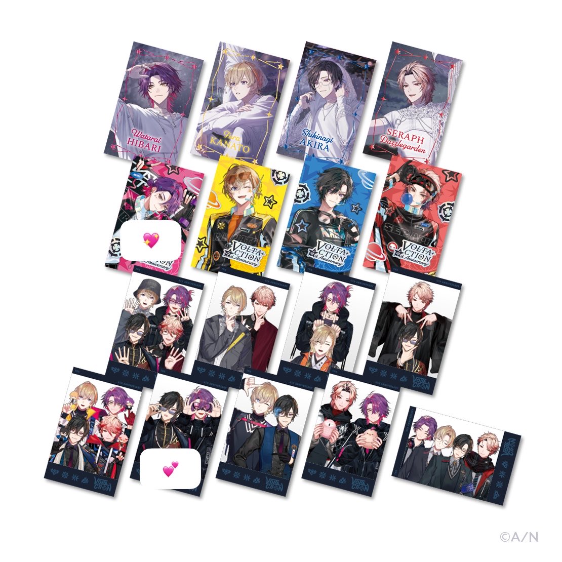menma_9665's tweet photo. 【交換　譲渡】
にじさんじ VOLTACTION 4周年  4thAnniversary 缶バッジ チェキ風カード OS特典 アニメイト特典

譲▶︎画像1枚目

求▶︎画像2～4枚目💖>💕or定価+送料

郵送交換のみ
纏めての方優先させていただきます🙇‍♀️
譲渡2〜/支払いPayPayのみ

お気軽にお声掛けください！ https://t.co/E95C960Hx0