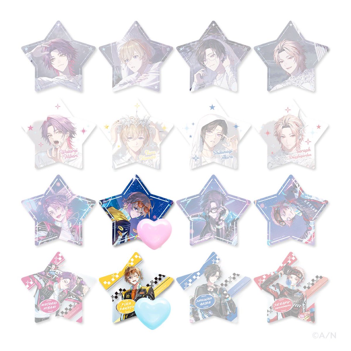 ngs0811's tweet photo. 【交換】
にじさんじ VOLTACTION 4周年 4th Anniversary  チェキ風カード 特典 コースター 星型カード

譲》画像1 (撮影後スリーブ保管)

求》画像2.3 🩷＞🩵
※🟪単体のものは他含む交換
※チェキの集合は1点のみ
※絵柄違いでの交換可

郵送交換
2点〜纏めて優先

お気軽にご相談ください🙇🏻‍♀️ https://t.co/YpwN4hL9B6