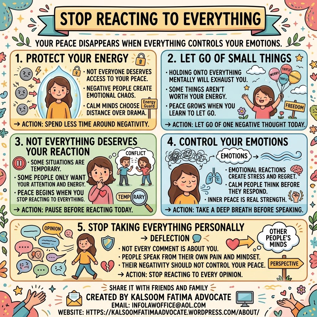 kalsoomfatima's tweet photo. Stop Reacting To Everything
#RespondNotReact
#StopReacting #ChoosePeace #ProtectYourEnergy #MasterYourEmotions #InnerPeace #CalmMind #PauseBeforeYouAct #DramaFree #EmotionalIntelligence #PeaceOverChaos
#ThinkBeforeYouReact #MindfulLiving #RespondNotReact #SelfMastery https://t.co/OnVlc4eTu2