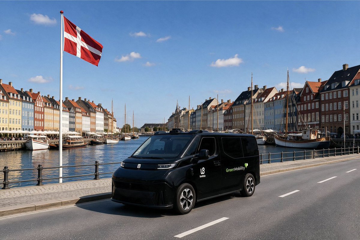 WeRide_ai's tweet photo. 🇩🇰 WeRide is entering Denmark with leading shared electric mobility provider @GreenMobilityAS, marking our first entry into the Nordic region! Commercial service expected to launch in the first half of 2027 with public riders able to request a ride on the GXR 
$WRD https://t.co/DYiMxgoYKX
