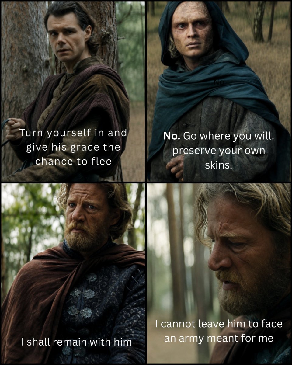 Ves_perzys's tweet photo. Aegon refused to trade Tyland’s life for his own. In return, Tyland devoted his life to his king. #HOTD https://t.co/vix2eG53sa