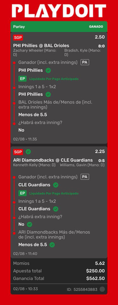 AndrPerea2's tweet photo. @playdoitmexico No me puede nadie dar una razón en soporte de porque me anulan TODA la selección de phillies, solo deberían anular las últimas dos selecciones y ajustar el momio https://t.co/0a0YDIhN91