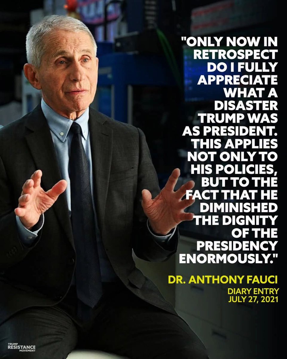 TheDemCoalition's tweet photo. A few days before his Senate testimony, Rand Paul made Dr. Fauci’s private pandemic diary public. 

It was meant to damage Dr. Fauci, but what it really showed is what Fauci really thought about Trump, and the quotes are amazing.

Read more here: https://t.co/tZS7SX07xh

#ResistTrump