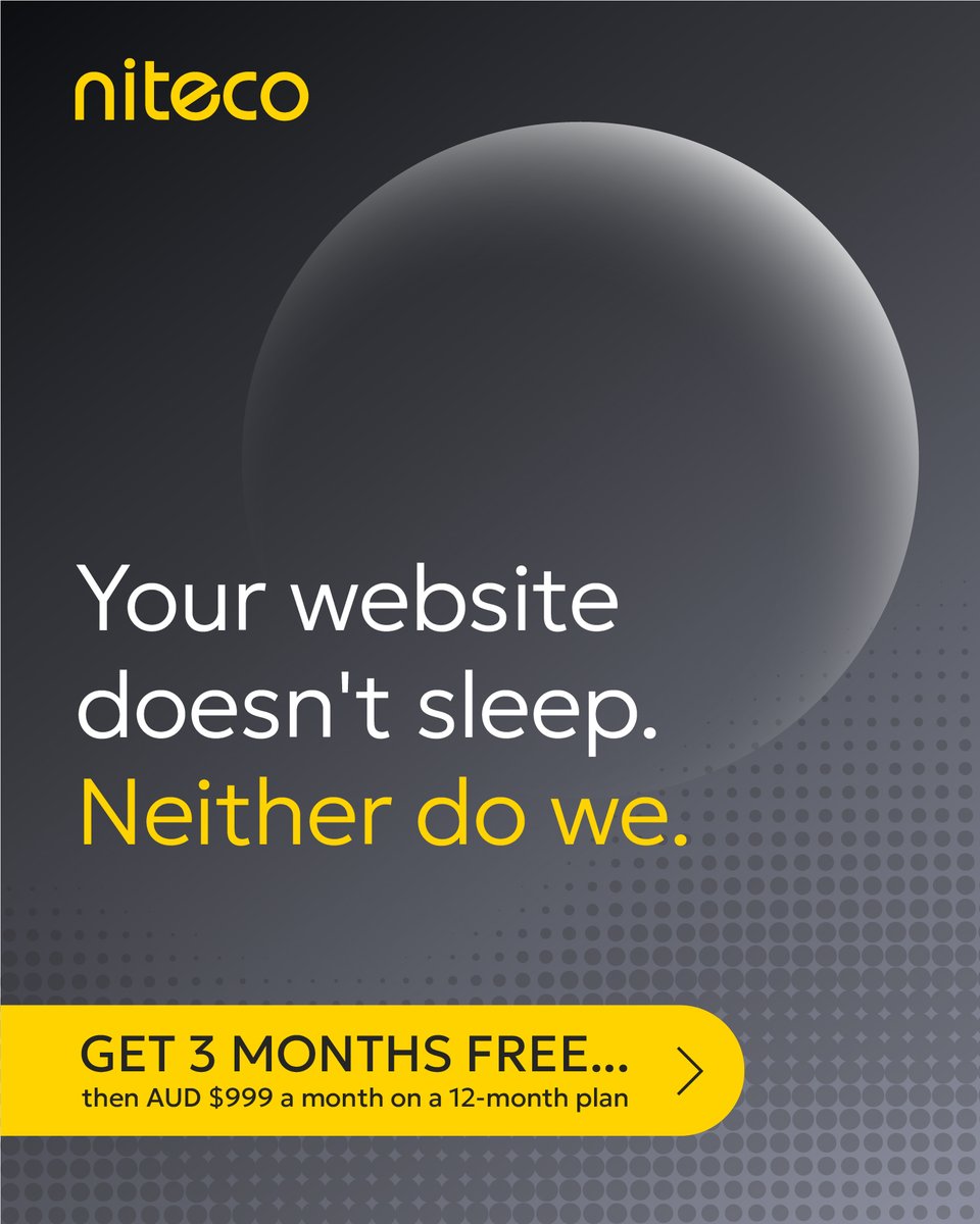 nitecocompany's tweet photo. This 24/7 monitoring offer is exclusive to Optimizely Digital Summit. Get the first 3 months free when you sign up to our 12-month plan (AUD $999/month). That's AUD $3,000 back in your pocket.

Only 20 spaces available.

👉 Secure your spot: https://t.co/RaMsFGH1TJ https://t.co/XhBDsZvldK