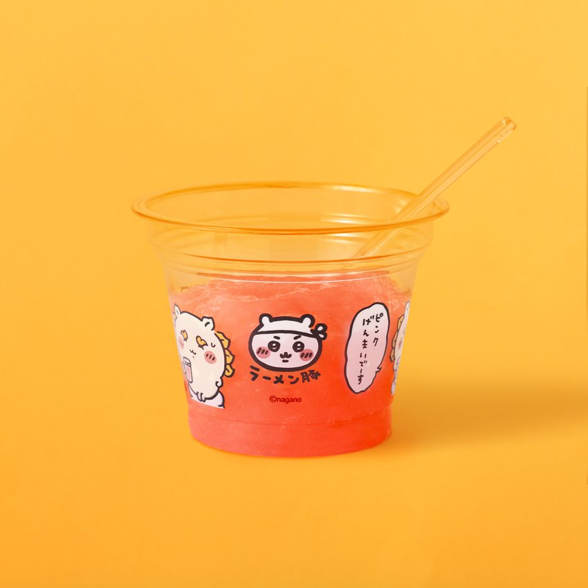 chiikawaramenSP's tweet photo. #ちいかわラーメン豚　

／
新メニュー登場！
サイドメニュー「ピンクげんまい風」🌺
＼

『ちいかわ』の漫画内で、シーサーが郎のアルバイトの休憩中に食べていた「ピンクげんまい」イメージしたメニューです。
シーサーのオリジナルプラカップでのご提供です。

🍥価格：600円税込
🍥ご提供店舗：国内5店舗（池袋・渋谷・名古屋・心斎橋・広島）
🍥ご提供開始日：2026/8/7(金)

※サイドメニューはラーメンと一緒にご注文をお願いいたします。

#ちいかわ #chiiikawa