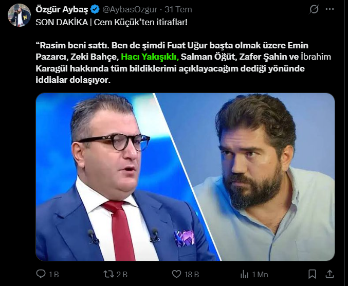 TolgaMiami75's tweet photo. @solcugazete60 Böyle olaylar dönüyor.. Bızdık Hacı panikte... https://t.co/mvJdjD14F6