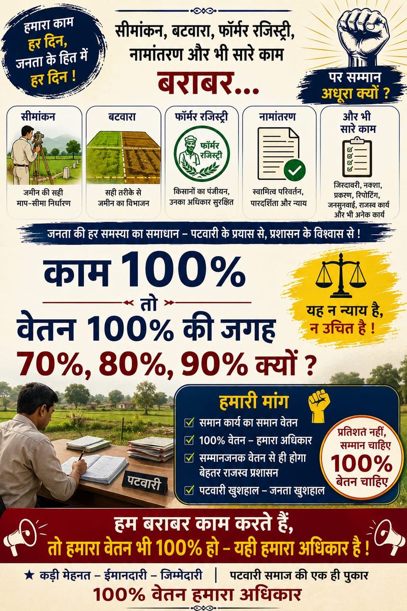 Deepanshu842278's tweet photo. #MPPatwariCadreReview2026
#MPPatwariGradepay2800
#MPGovtemployee100%salary https://t.co/4pfpc4ArEQ