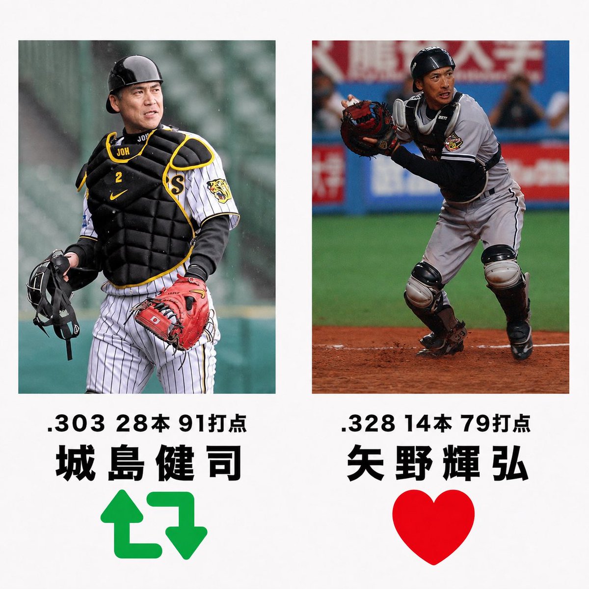 tigers_neppa's tweet photo. もし今のタイガースに加入できるならどちらを選ぶ？🤔 https://t.co/SI5JoR9CiW