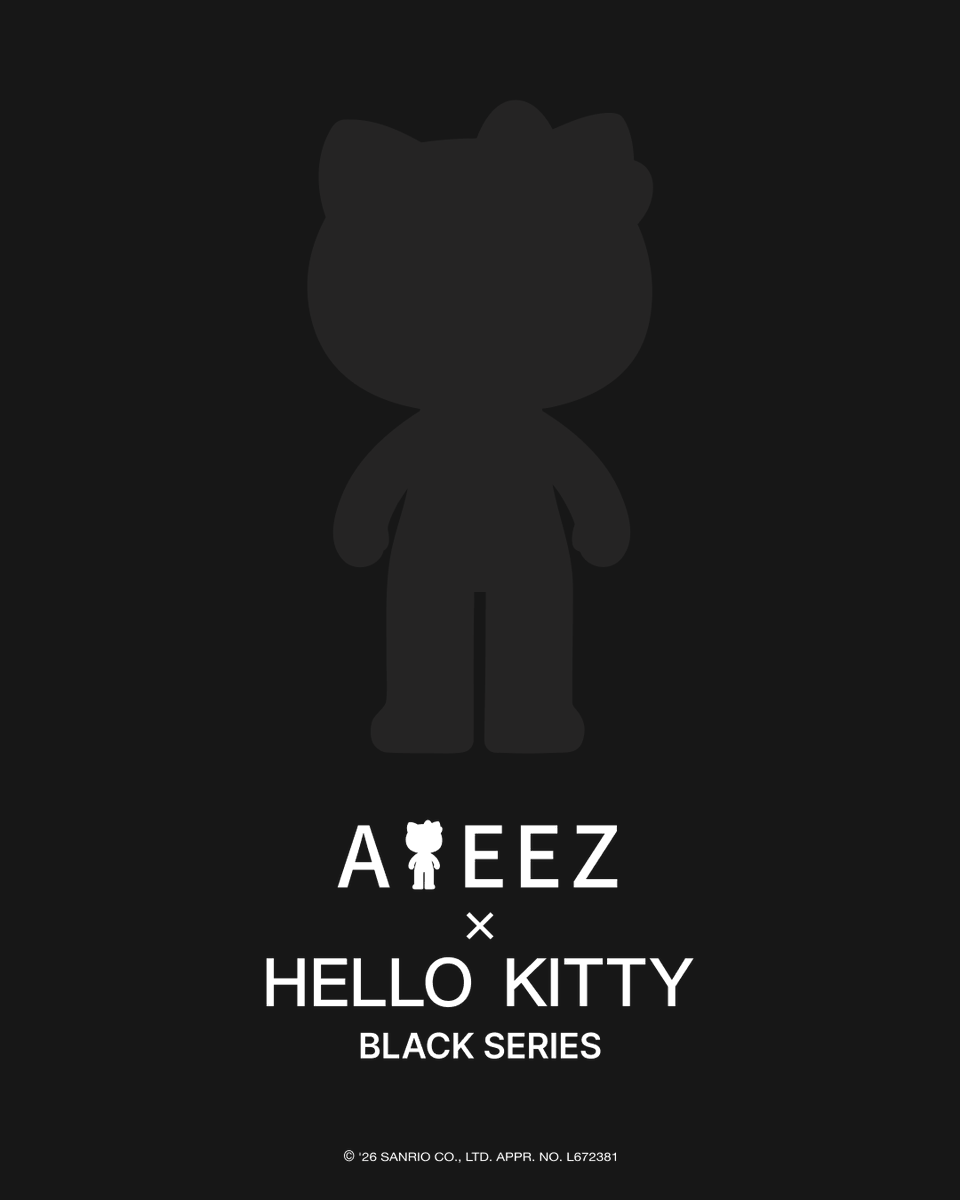 ATEEZofficialjp's tweet photo. [📢]「2026 ATEEZ FANMEETING ATINY'S VOYAGE : TINY MYSTERY IN JAPAN」に、HELLO KITTY ‘BLACK SERIES’が登場…!?
 
会場でHELLO KITTY ‘BLACK SERIES’を見つけたら、ぜひQRをチェックしてください！🔎
 
📅 2026年8月4日(火)・8月5日(水)・8月6日(木)
📍 K アリーナ横浜

#ATEEZ #에이티즈 #エイティーズ
