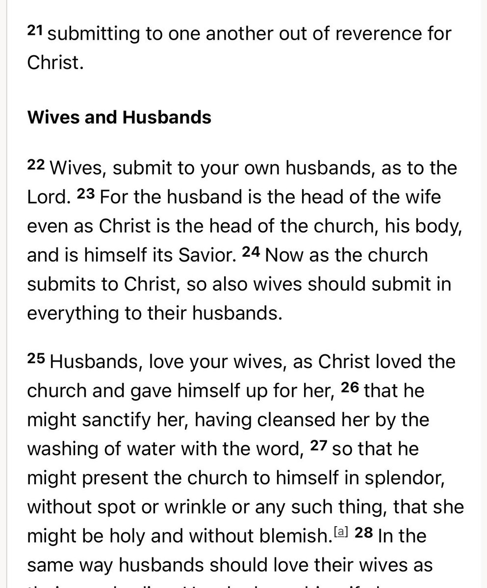 TruthUnearthedd's tweet photo. @kodsam95549 @servantofyh @LeahLLavender Notice how that’s above the section about husbands and wives? It’s separate. 

Verse 23, the husband is the head of the wife. Paul tells husbands to love their wives, not submit to their wives. https://t.co/gvAb4DuIYW