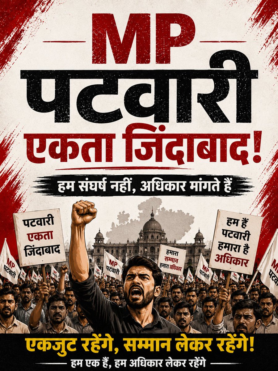 Vikram__rathor's tweet photo. #MPPatwariCadreReview2026
#MPPatwariGradepay2800
#MPGovtemployee100percentsalary 
@DrMohanYadav51 @mprevenuedeptt @ChouhanShivraj @CMMadhyaPradesh https://t.co/Of6odk25Oh