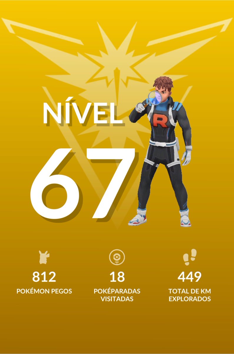 MonroeJunior's tweet photo. Farmei aura. Cheguei no nível 67 no Pokémon Go https://t.co/sfCrjTYOWA
