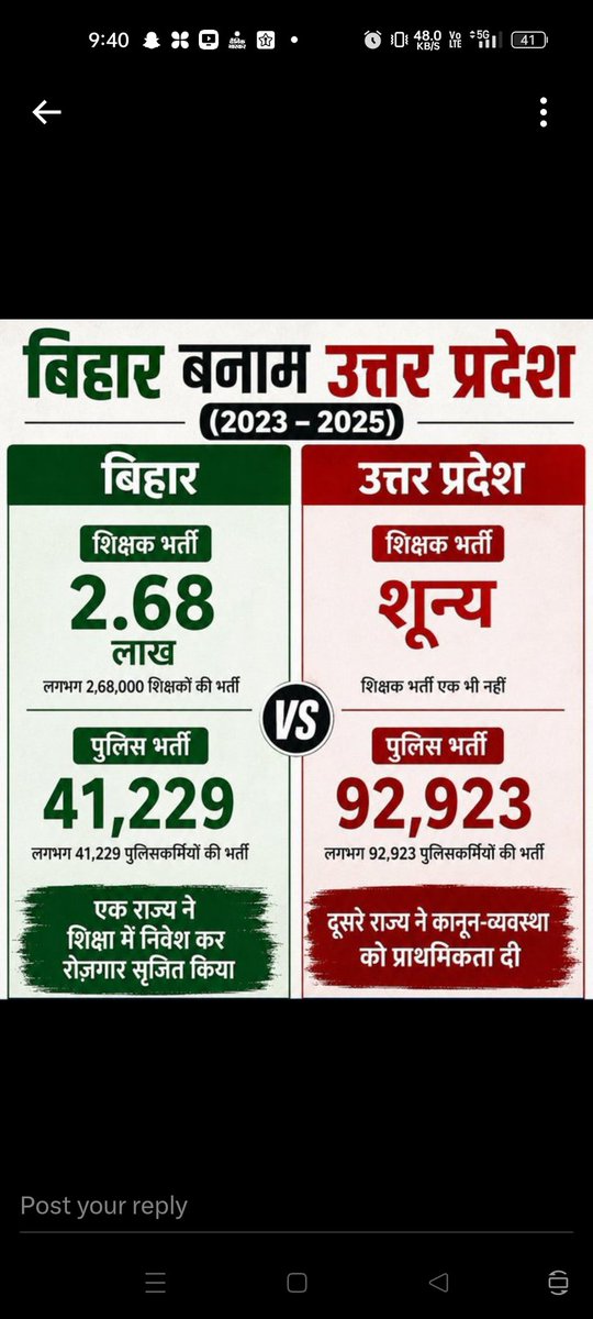Intertainmentv3's tweet photo. #UP_एक_लाख_शिक्षक_भर्ती @RajatsinghAU Bihar logo ko shikshit Kar rha hai aur up 8sal me zero balancy hui hai shikshak ki https://t.co/fT4MWakheE