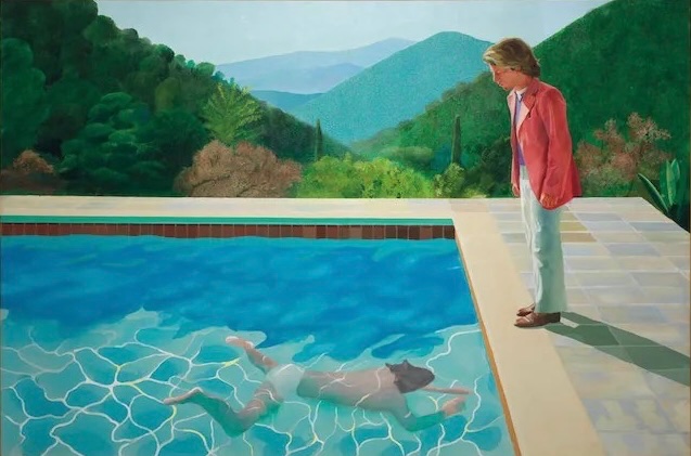 hudsonasart's tweet photo. Hudson Williams in Madwoman MV as Portrait of an Artist (Pool with Two Figures) (1972) by David Hockney https://t.co/ynUZ4ib2CX