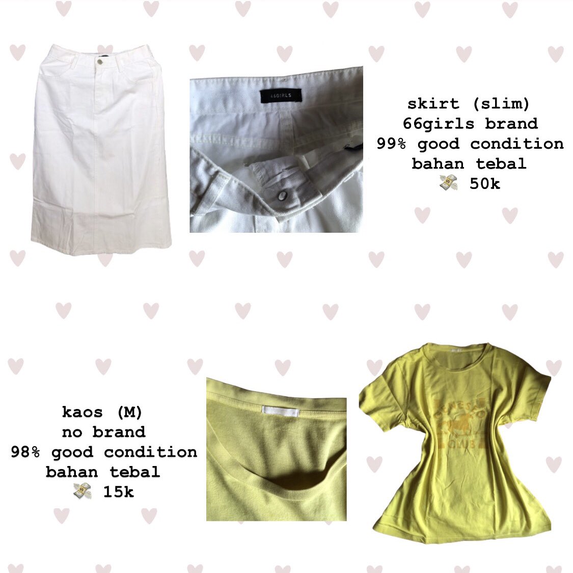 layspriiylovedz's tweet photo. 🆕update 
📍 jakarta — malang
📦 cod, shopee (inc admin), gosend
💬 nego by dm 
#lapakjualan #zonauangㅤ #zonajajan #prelovebaju #preloved https://t.co/7u0mto1J9U