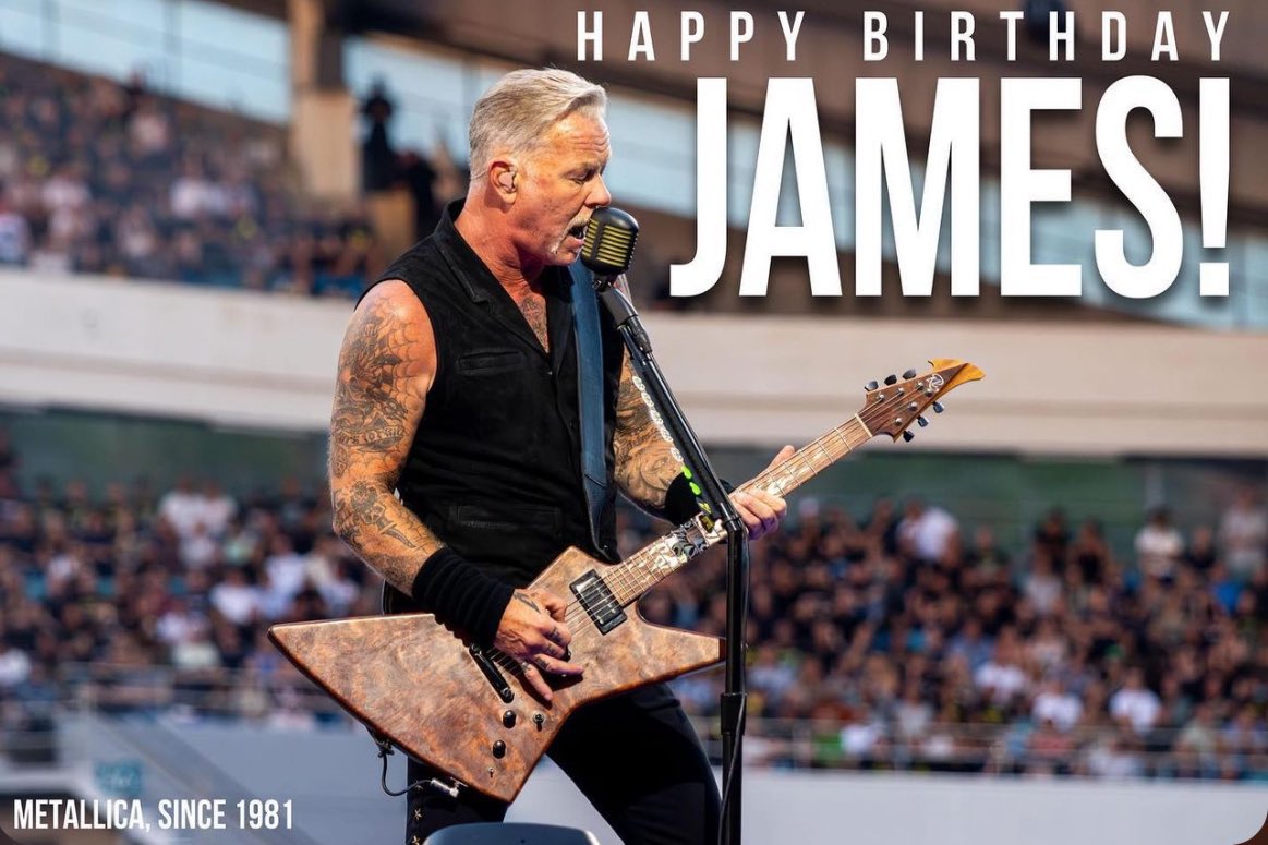 MetSince1981's tweet photo. Felíz Cumpleaños, James!
Happy Birthday, James! 🎂🎉🎊
¿Cuál es tú riff favorito?
#Metallica #JamesHetfield #HBirthdayJamesHetfield #HBDayJamesHetfield #HappyBirthdayJamesHetfield #PapaHet #FifthMember #MetFans #MetFamily #MS81 #METALLICASince1981 https://t.co/pa2ntJLFI1