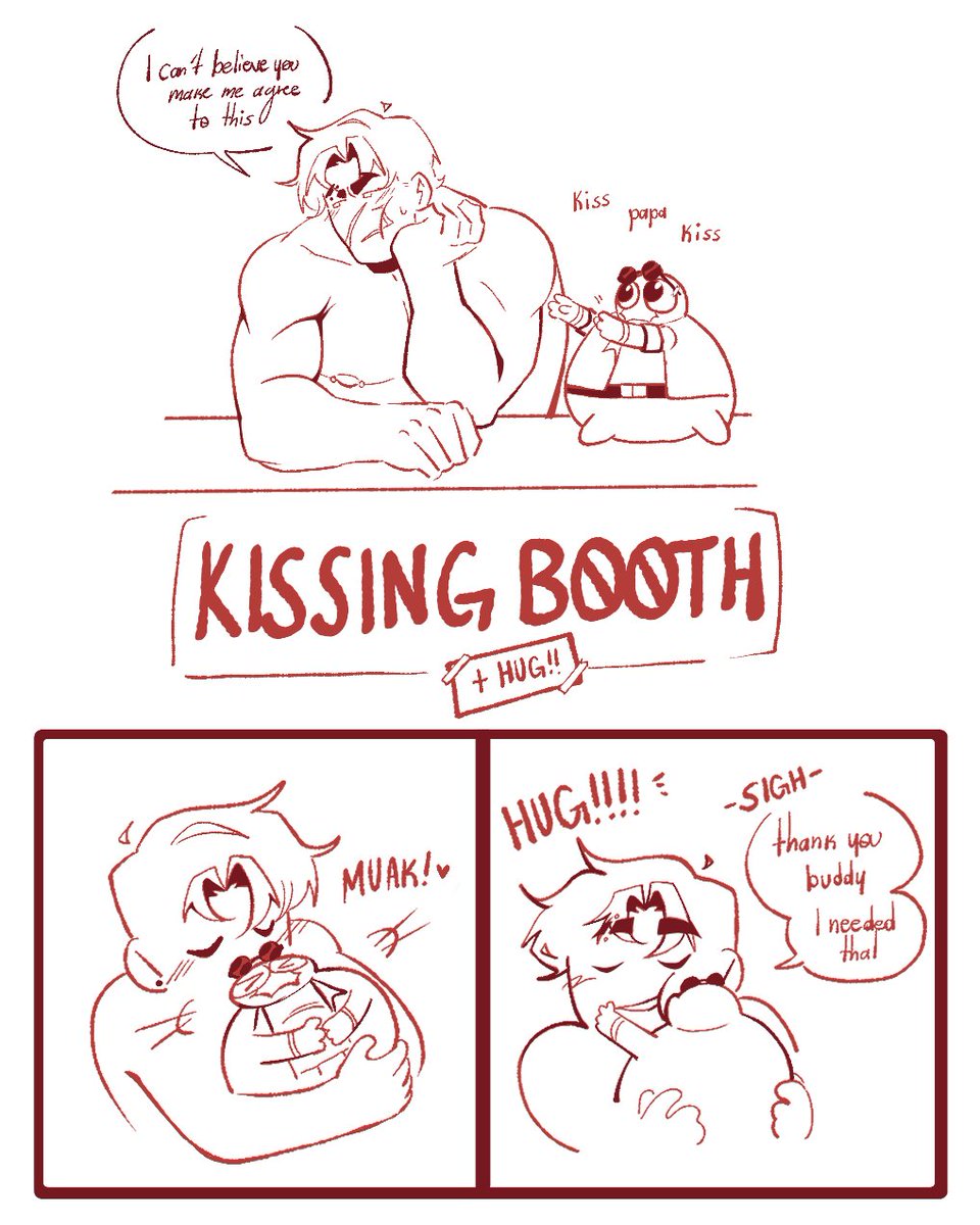 MarsSpeedway's tweet photo. The kissing booth is closed... Except for the baby, of course https://t.co/Ffe3Z8UYRL