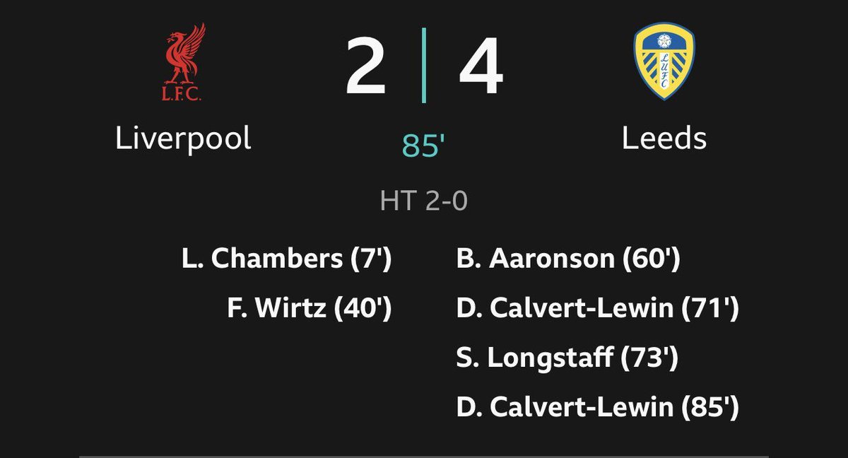 cluelexxx's tweet photo. @TheImmortalKop If preseason was insignificant, Liverpool would've easily beaten  Leeds. https://t.co/N64rVQUZP7