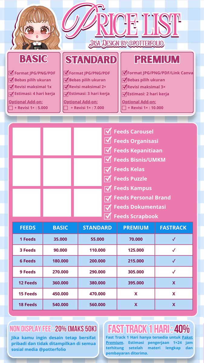 potterfolio's tweet photo. 📌 Tugas numpuk + desain masih berantakan?
Tenang, kamu fokus isi materi aja. Biar aku yang mikirim posternya 😭✨
Mulai dari 40k udah bisa dapet desain: 
🎨 aesthetic
📚 rapi &amp; enak dibaca
💡 bisa request style sesuai kemauan
📩 DM @potterfolio / WA di bio yaa!
#zonauang https://t.co/NP0lBqDMV3