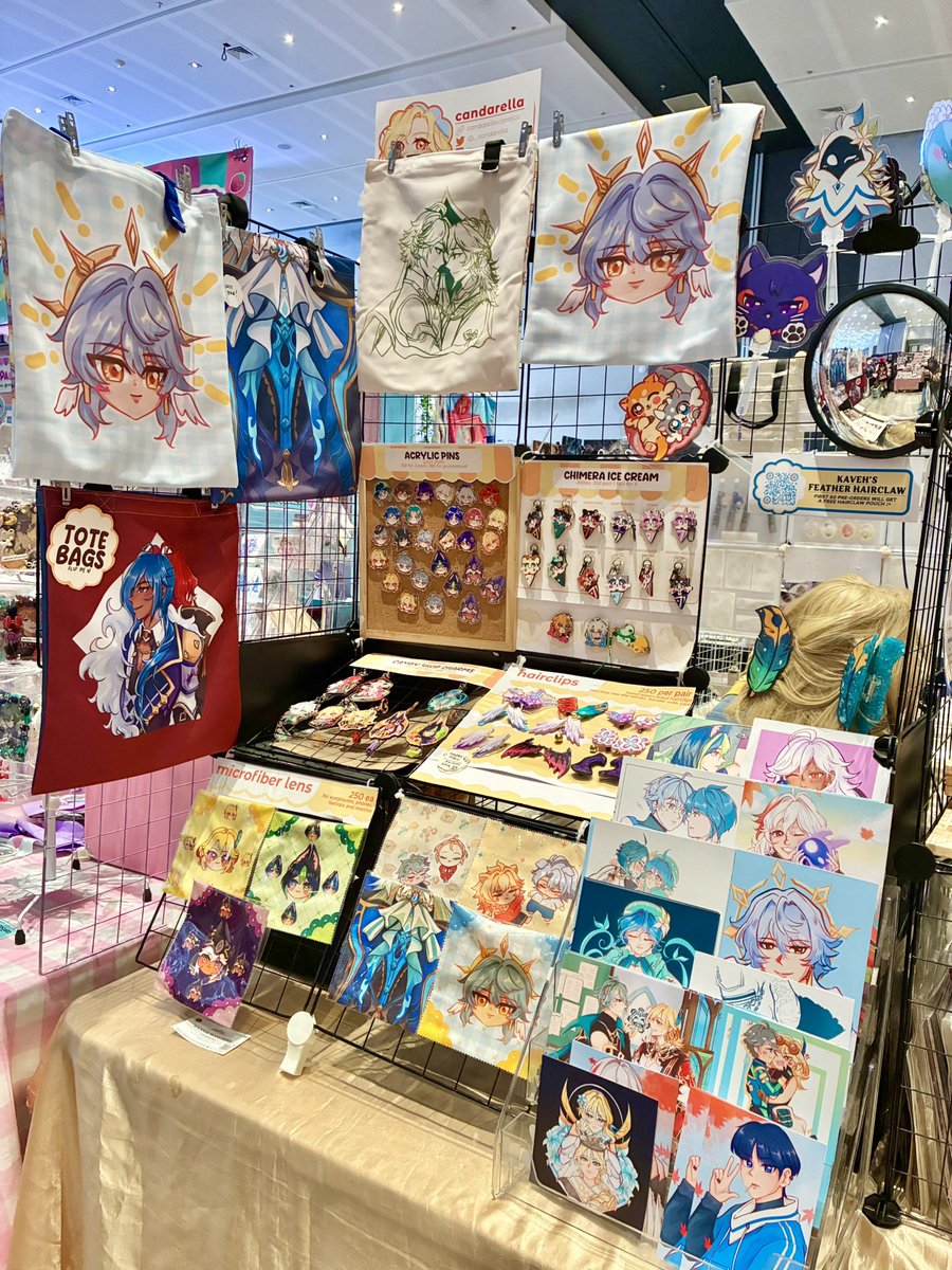 __candarella's tweet photo. Hoyofest2026 was a blast! (1/)

Thank you so much to everyone 😭 For 4 days I had so much realizations on staying true w what you love. 

Those sleepless nights restocking hairclips and totebags were totally worth it, it was so heartwarming seeing y’all using them 😭 #HoyoFESTPH https://t.co/ri13O99rS2