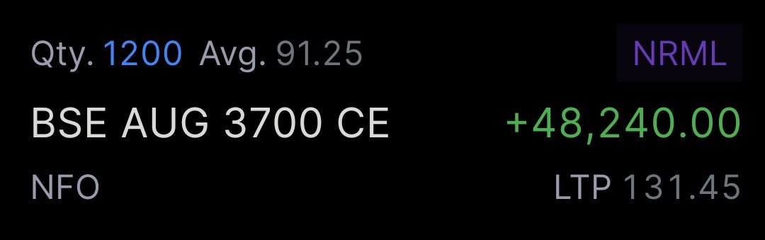 theRioooo's tweet photo. @RealRSTrading Sir already Holding your suggested 3700 CE with good Profit! 

Should add more? https://t.co/vx8fyqZS4y