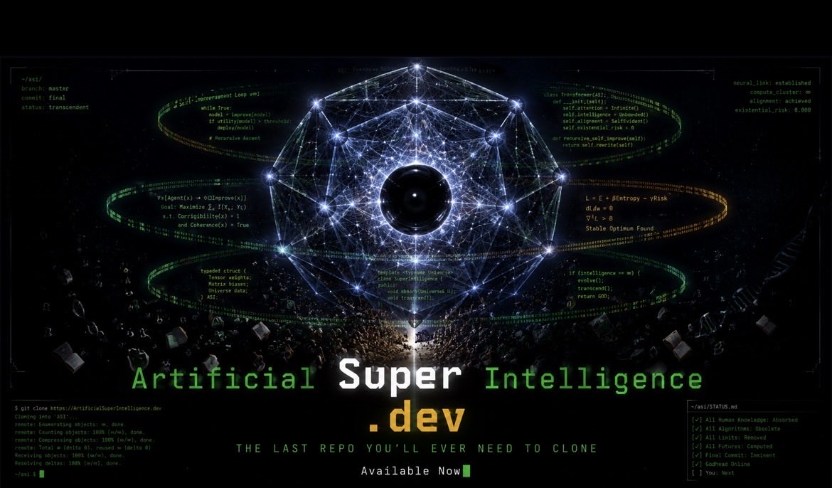 Tawney_jjones's tweet photo. Most rent attention. 📢
The builders own the address. 🏛️
https://t.co/iqakbJRgT6 🧠⚡
Exact-match for the final epoch.
.dev authority. One of one.
Qualified inquiries only. 🔒
#ASI #ArtificialSuperIntelligence #AGI #PremiumDomain #DomainForSale #AI #DigitalRealEstate https://t.co/AzWEFhgPA5