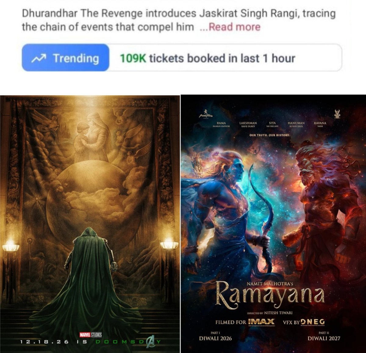 AlwaysKachra1's tweet photo. Only these two can beat the BMS per hour sale of dhurandhar2 📈 https://t.co/XSKO4aQSTX