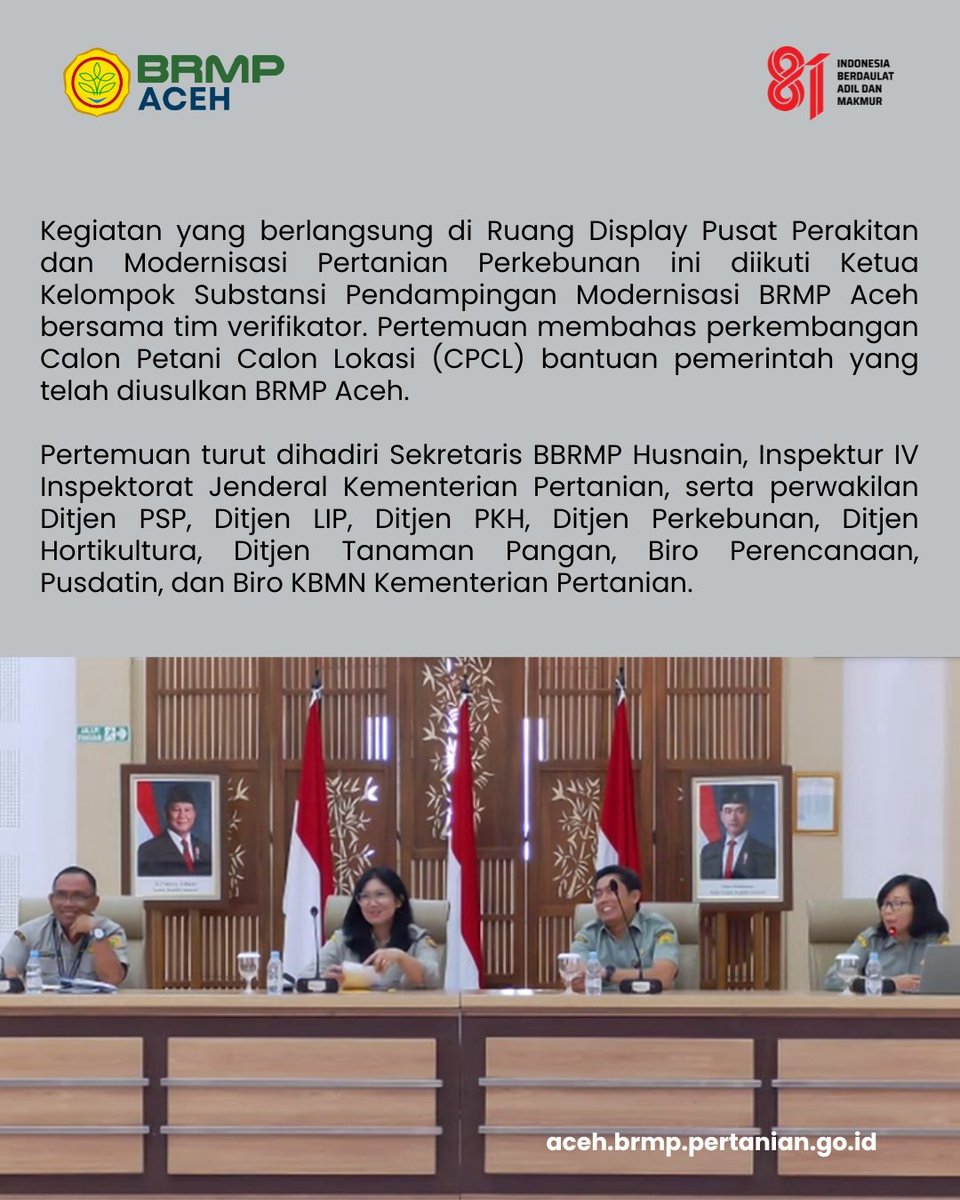brmpaceh's tweet photo. Saleum Syedara

BRMP Aceh Perkuat Koordinasi Percepatan Bantuan Pemerintah TA 2026

Selengkapnya:
https://t.co/GU2mNmtaQT

#kementerianpertanian #agromodern #brmpaceh https://t.co/F2ZmuUPwKL
