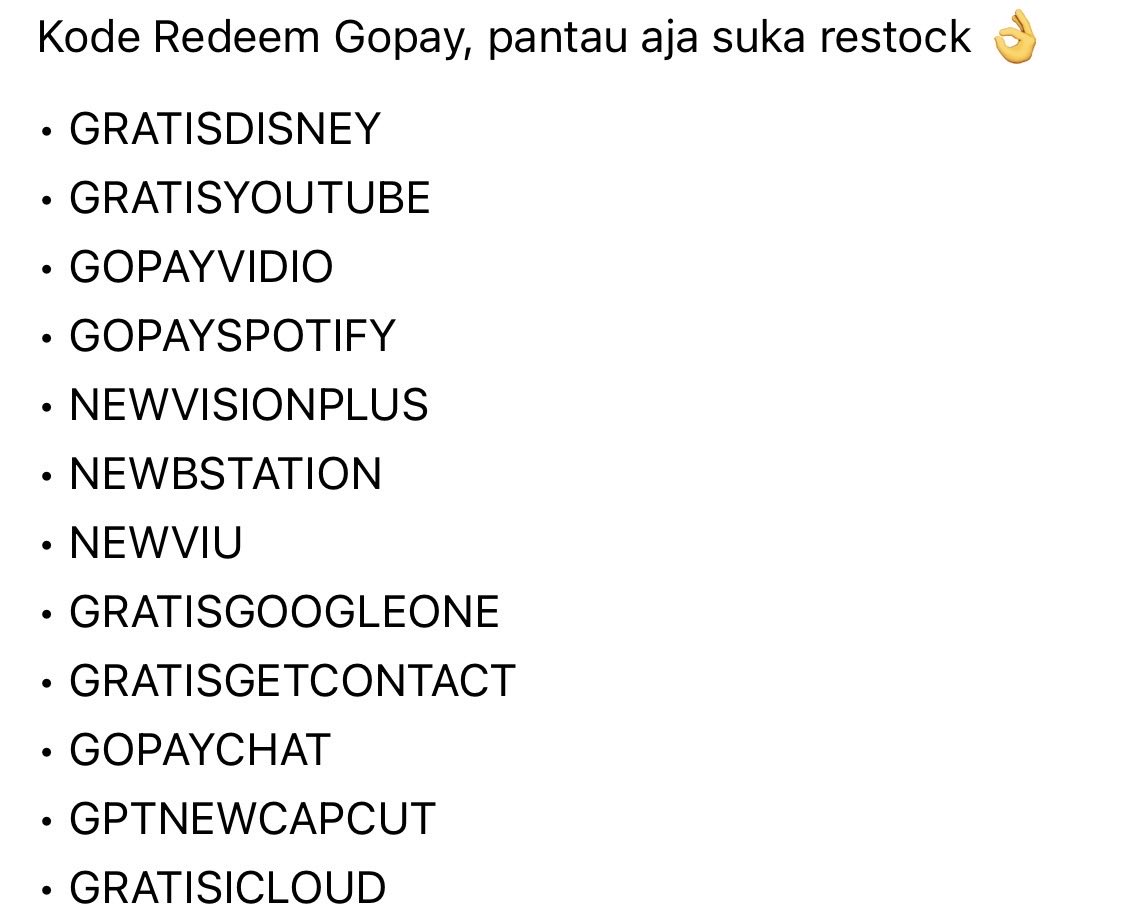 aztecgammer's tweet photo. udah ada yang nyoba kode redeem gopay
lumayan banget in this economy

sc:mrszennn https://t.co/ibbqqsn8Ss