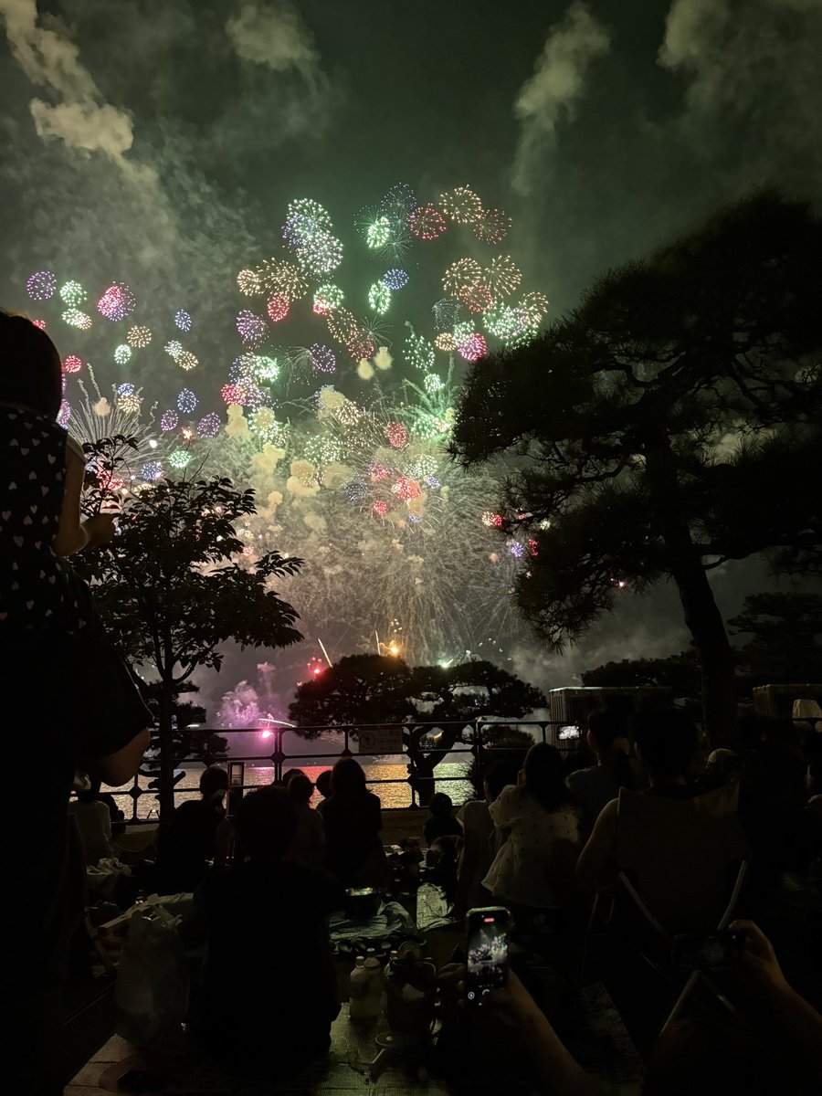 sui__ire's tweet photo. 松江にいるから昨日一昨日は花火見てた https://t.co/tpbDEGu150