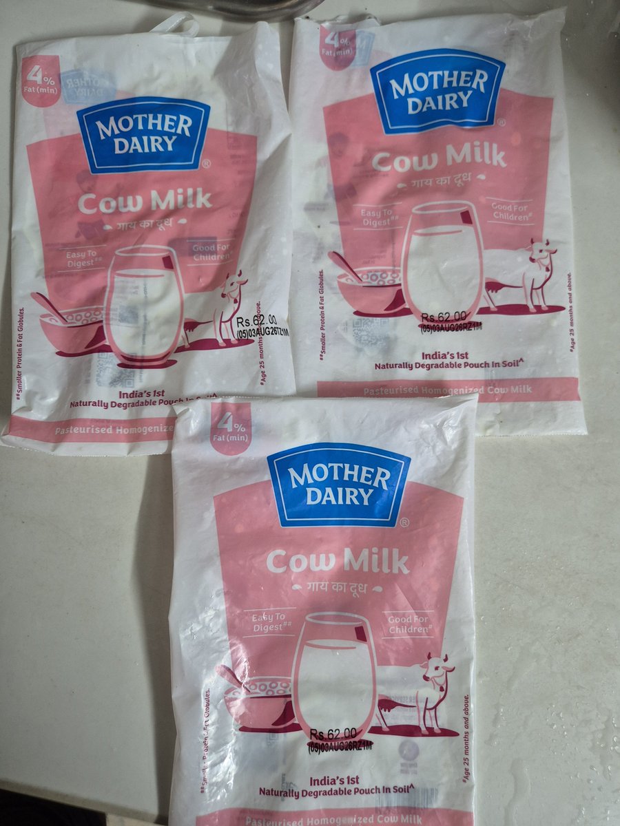ashishholder's tweet photo. @SwiggyCares ORDER #244687178156774

Milk spoilt on boiling.  Customer care is helpless and cant resolve my issue. This is pathetic. Help out. 3 litres of milk wasted. https://t.co/BQcIyq4cNl
