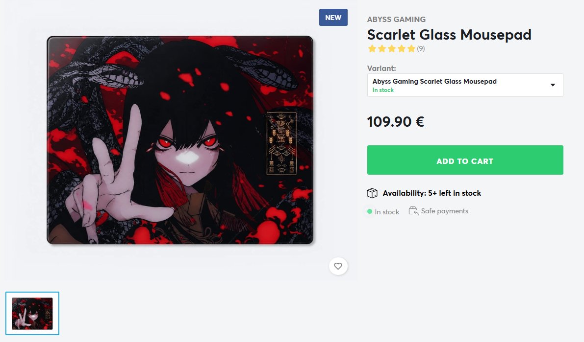 TsuAyanami's tweet photo. @qtgiaaa @swift_reviews @wild1mp @AbyssGaming107 well still available but almost gone 
Best of luck is getting one off Xianyu https://t.co/O6iatIR1Me