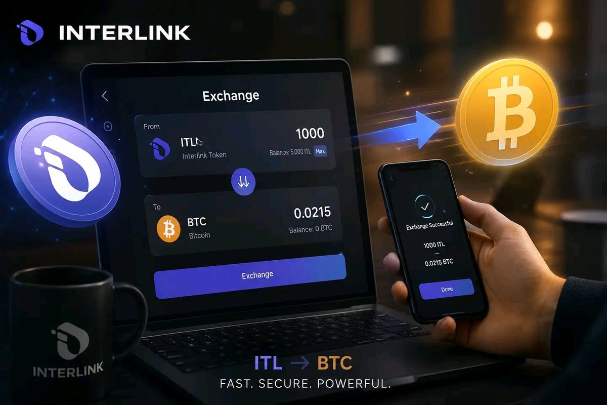 Rhpiyash1's tweet photo. From ITL to Bitcoin—every transaction brings us closer to a borderless financial future. Fast. Secure. Reliable. 🔥

#Interlink #ITLG #ITL https://t.co/eqEH6PmlmL
