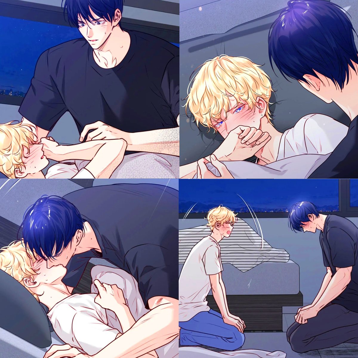 sarah_stylesss's tweet photo. Byul asked about Siwoo’s scent, but things quickly led to a kiss. When Siwoo noticed Byul crying, he pulled away and called himself trash. Byul stopped him, admitting he wanted it too, but said they should wait until they’re adults.

#LoveIsAnIllusionsuperstar #사랑은환상 https://t.co/ducP8XIU0L