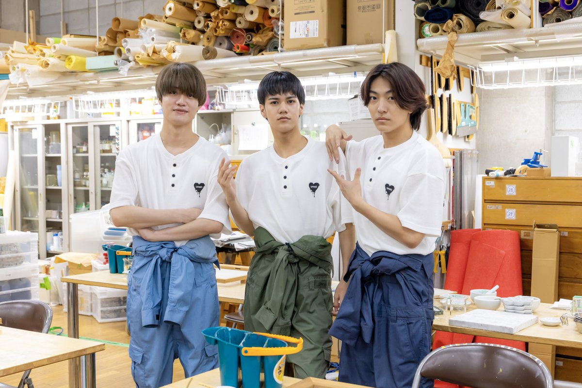 kantele's tweet photo. 今日深夜1時46分から
『関西ジュニア ノーフィルター ～殻、破ル。～』アート編・後編🎨

「絵を描くまでに１日かかったな…」✍️
大西風雅さん、AmBitious・井上一太さん、Boys be・角紳太郎さんの3人がついに日本画を完成させます🖼️

自分で作った絵具で描く、自分だけの一枚🎨
ここでしか見られない本音と素顔もたっぷりお届けします🔥

お楽しみに✨

#大西風雅 #井上一太 #角紳太郎