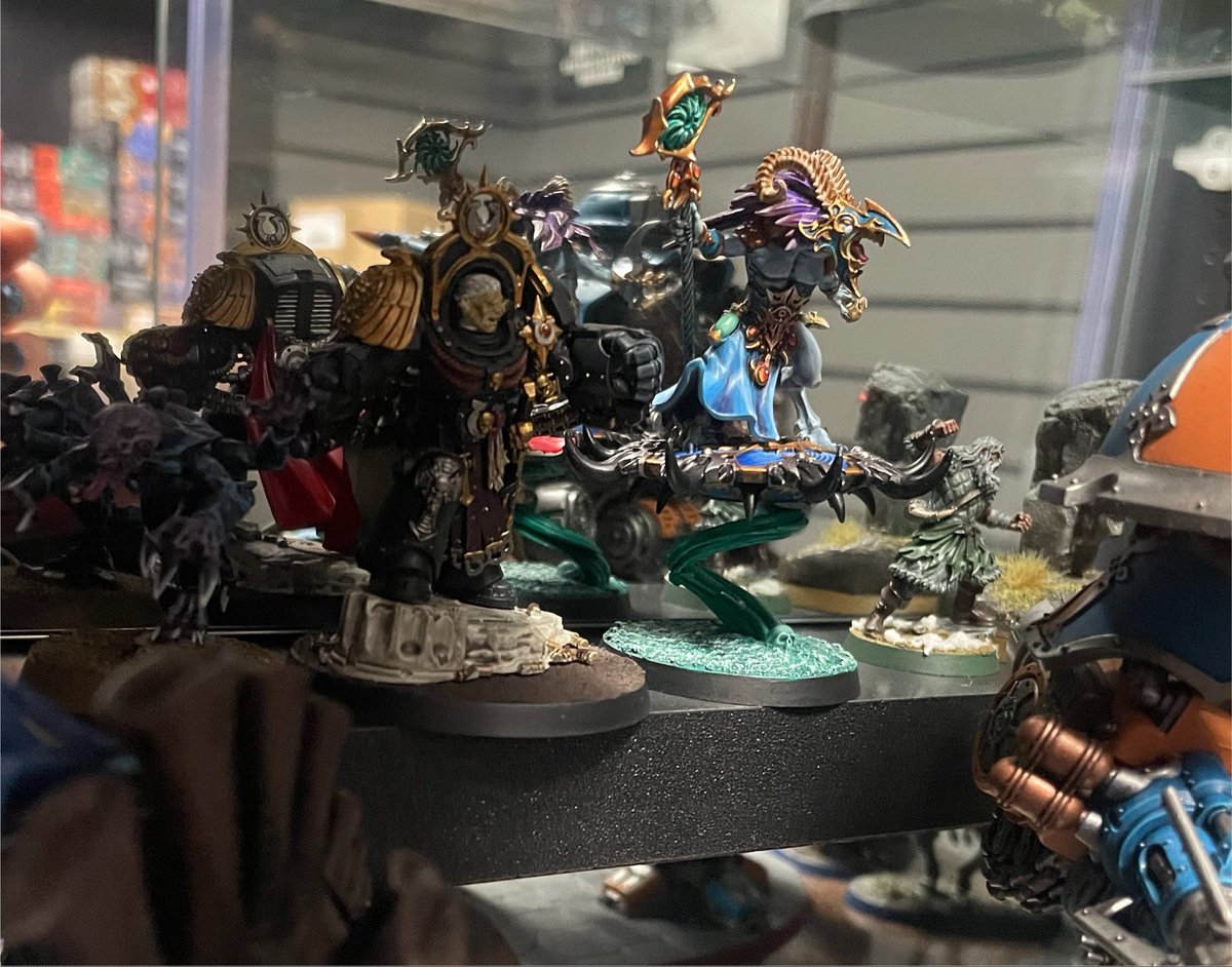 WarhammerTakada's tweet photo. 【ミニチュアお持ち帰りのお願い】

店内ディスプレイ入れ替えのため、ミニチュアのお持ち帰りをお願いします。

長い間ストアを賑やかにしてくれてありがとうございました(*´︶`*)💕

⚠️保管期限は8/31(月)までとなります。次回ご来店時にお持ち帰りのご用意をよろしくお願いします🙇‍♀️ https://t.co/BdOnj3M1AS
