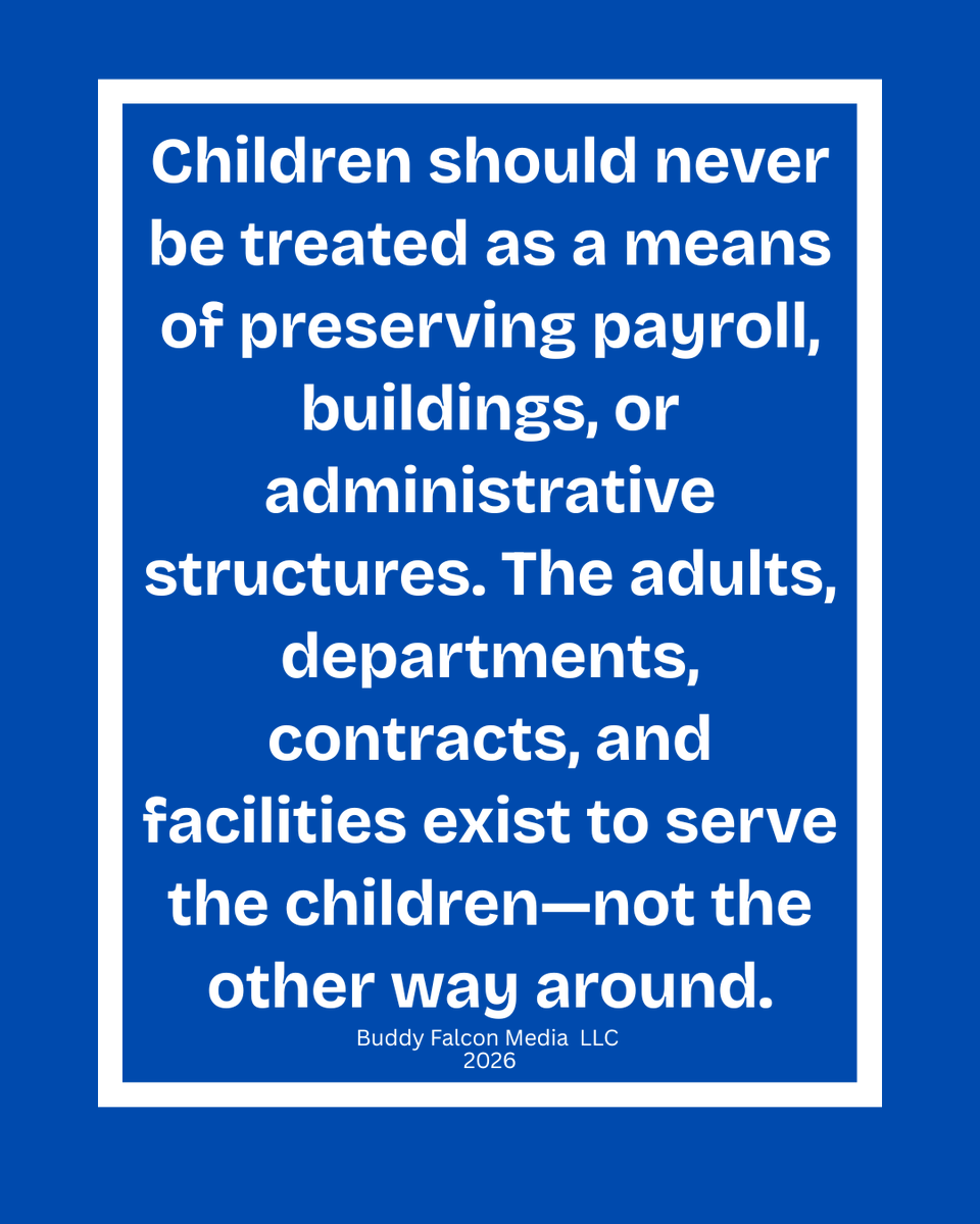 buddy_falcon's tweet photo. 🪶 STUDENTS ARE NOT INVENTORY: WHEN A SCHOOL DISTRICT IS RUN LIKE A CORPORATION 🪶

By Buddy Falcon Media, LLC

When a school district pursues a six-figure outside student-recruitment item while eliminating campus positions—including AVID program, Special Education and intervention positions—that serve students inside, it stops looking like a public service centered on children.

It starts looking like a corporation centered on revenue.

Texas school finance ties substantial funding to Average Daily Attendance (ADA). Every additional student who enrolls and attends may increase the district’s formula funding. But that child also needs a qualified teacher, classroom space, transportation, instructional materials, supervision, and academic support. Some students will need Special Education services, dyslexia intervention, bilingual support, counseling, nursing care, or intensive academic intervention.

Children are not interchangeable funding units used to balance a spreadsheet. They are not inventory to be acquired, counted, and managed.

🪶 THE SUPERINTENDENT AS CHIEF EXECUTIVE

To address a projected deficit, PfISD’s “optimization” response has included the approved closure of four neighborhood schools—Dessau, Parmer Lane, Pflugerville, and Windermere—beginning in 2027–2028. PfISD reported finalizing more than 130 campus surplus placements.

During the same period, the Board entered into a contract extending Superintendent Dr. Quintin Shepherd’s employment through January 2031.

Meanwhile, under his 2026 contract, Superintendent Dr. Quintin Shepherd’s annual compensation package has an estimated annualized contractual value of approximately $421,000. That includes a $303,000 base salary, an estimated $26,967 in TRS and TRS-Care salary supplements, $29,400 in additional salary or salary-deferral benefits, and approximately $61,900 in district-funded supplemental retirement contributions.

The estimate excludes health, dental and vision benefits, ordinary employer retirement costs, reimbursed professional expenses and any payment for unused vacation days. Payroll and contribution records are still required to confirm the exact amount paid or contributed.

The issue is the stark contrast in financial security.

The superintendent has a multi-year contract containing compensation and retirement protections. Campus positions, student programs, and neighborhood schools remain subject to annual enrollment projections, staffing formulas, and budget reductions. The people closest to students are repeatedly asked to bear much of that uncertainty.

🪶 THE ALARMING HUMAN COST OF “OPTIMIZATION”
District records also presented a $386,750 General Fund item for Caissa Public Strategy recruitment services. Caissa’s public promotional materials advertise political-campaign-style tactics, “actual results,” “Guaranteed ROI,” and strategies designed to “put students in seats.”

Against that backdrop, the question is unavoidable: What is PfISD asking the people already inside its schools to sacrifice?

In a corporate setting, comparable reductions might be described as cutting labor costs or improving operating margins. In a school district, they are called staffing alignment, surplus placement, and position optimization.

The language sounds clinical. The consequences are human. PfISD did not merely reduce generic staffing positions. Its own Human Resources report says the surplus process included eliminating AVID program positions, Special Education positions and intervention positions across district campuses, alongside other campus-level reductions required by enrollment and staffing guidelines.

These positions serve different groups of students:

AVID program positions support organization, study skills, tutorials, rigorous coursework and college readiness, particularly for students in the academic middle.

Special Education positions: The district report does not identify which Special Education job titles were eliminated. Special Education employees collectively provide individualized instruction, accommodations, progress monitoring and other services documented in students’ Individualized Education Programs.

Intervention positions: Under PfISD’s academic-intervention model, interventionists may provide targeted small-group instruction and progress monitoring for students who need additional support.

"Eliminating positions” may look like a staffing adjustment on paper, but the students’ needs do not disappear with the job title. The district must explain how responsibilities associated with the eliminated positions will be covered and how it will ensure that students continue receiving all legally required services and adequate educational support.

When the district reduces campus positions, the potential consequences can ripple through the rest of the system:

Teachers and staff may inherit duties previously assigned to eliminated positions: Planning periods intended for grading and preparation may be used for staffing coverage when vacancies or absences cannot otherwise be filled. If staffing reductions increase caseloads or coverage duties, counselors, nurses and front-office employees may have less time for student support, family communication and urgent needs.

Parents may wait longer for help if staffing reductions increase employee workloads or caseloads: Families may face delays involving evaluations, intervention plans, schedule corrections, and responses to bullying concerns. When needs aren’t met, trust deteriorates.

Receiving campuses will absorb reassigned enrollment beginning in 2027–2028: Consolidating students creates an obligation to show that receiving schools actually have the teacher allocations and intervention capacity to serve them without larger classes, heavier caseloads or reduced program access.

🪶 CUSTOMER ACQUISITION VERSUS EDUCATIONAL QUALITY

In business, customer-acquisition cost is the amount spent to attract a new customer. Caissa’s public materials describe competition for students as inevitable, encouraging districts to knock on doors, make automated calls, and use grassroots recruitment.

Its promotional language includes: “Put students in seats,” “Recruit, retain and reclaim,” “Guaranteed ROI,” and “Actual results.”

PfISD should release its complete agreement and disclose how a payable “result” is defined. Does a result mean a completed application? A newly enrolled student? A family who remains for an entire school year? Or a student who would have enrolled without the contractor?

The apparent financial premise is that additional attendance funding could exceed the recruitment cost and create a positive return for the district. But public education cannot judge success through enrollment alone.

A recruited student is not a successful conversion simply because the child appears on an enrollment report. PfISD should disclose whether recruited students attended, remained enrolled, entered adequately staffed classrooms and received the services promised or required.

Marketing may persuade a family to walk through the door. It cannot provide the educational experience waiting on the other side.

🪶 WHY ARE FAMILIES AND EMPLOYEES LEAVING?

PfISD cannot solve declining enrollment with recruitment alone. Before pursuing substantial outside recruitment intended to offset enrollment losses, the district must publicly examine the reported reasons some families and employees lose confidence in the system.

Buddy Falcon Media has received or reported concerns involving:

Bullying complaints and disputed administrative responses
Student-safety concerns
Inconsistent discipline and accountability
Special Education and Section 504 services
Staffing instability and employee turnover
Reduced academic programs and course options
Poor or delayed communication
Complaint and grievance processes that families believed failed to resolve the original problem
Employee concerns about workload, support, and reported fear of retaliation for speaking up

The district cannot assume that declining enrollment is merely a marketing problem. It may also reflect a trust and retention problem.

Political-campaign-style messaging can tell a stronger story, but that does not automatically make the underlying system stronger.

🪶 WHEN ENROLLMENT BECOMES INSTITUTIONAL SECURITY

Additional attendance funding may support district operations, programs, facilities, and payroll. That creates an institutional incentive to maintain enrollment.

This can create institutional pressure to prioritize attracting another student whose attendance may increase district funding over confronting why some existing families and employees are leaving. The institutional focus can shift from determining why a family left to replacing the enrollment and attendance revenue associated with that student.

That approach may stabilize enrollment figures and support administrative structures, but it does not necessarily improve the education of the children already sitting in PfISD classrooms.

Students should not be recruited to preserve the system. The system should earn their enrollment by protecting them, educating them, supporting their teachers, and giving families a reason to remain.

🪶 THE ILLUSION OF SPREADSHEET EFFICIENCY

On a budget spreadsheet, eliminating a funded position may produce an immediate and measurable projected saving. But the student’s need does not disappear.

A budget spreadsheet does not measure the workload that may be transferred to remaining employees, the intervention time students may lose, courses that may be reduced or pressure that may contribute to employee turnover.

The district must publish an itemized accounting of central-office and departmental reductions so the public can compare them directly with the reductions affecting campuses.

THE BOTTOM LINE

A school district is not a corporation. Students are not customers to acquire. Teachers are not merely labor costs to optimize. Neighborhood schools are not simply underperforming real-estate assets.

Children should never be treated as a means of preserving payroll, buildings, or administrative structures. The adults, departments, contracts, and facilities exist to serve the children—not the other way around.

The budget must serve the classroom. The administration must serve the campuses. The Board must serve the public.

Trustee Jean Mayer and Board President Chevonne Lorigo-Johst:

Before approving four school closures—and while PfISD reported eliminating AVID program, Special Education and intervention positions—what specific reductions, if any, were made to executive compensation, central-office staffing, departmental budgets and outside contracts, and exactly how much did each category save?

Will you publicly compare the complete annual fiscal cost of the superintendent’s contract—including compensation, retirement supplements, and any vacation-day payments, if made—with the district’s approved, proposed, and actual outside recruitment spending and the campus positions—including AVID program, Special Education and intervention positions—that were eliminated?

— Buddy Falcon Media, LLC

Keeping Watch. Always. 🪶

🗣️ PARENTS & TEACHERS: We want to hear from you.

How are these "optimizations" playing out on your campus? Have you seen larger class sizes, heavier caseloads, or delayed support? Drop a comment below—your voice matters. Please indicate whether your account is firsthand, and do not identify individual students or disclose confidential student information.

📢 If you believe public school budgets should serve the classroom before the central office, please SHARE this post to help us hold PfISD accountable.

This report is public-interest commentary based on publicly available district and state records and reports received by Buddy Falcon Media. Assertions not established by official findings are identified as opinion, reported concerns or matters requiring additional documentation. Corrections supported by reliable records are welcomed.

Buddy Falcon Media LLC
Keeping Watch Always 🪶

#PfISD #PflugervilleISD #StudentsAreNotInventory #PublicEducation #StudentFirst #SchoolClosures #AVID #SpecialEducation #TaxpayerAccountability #Transparency #BuddyFalconMedia

@TexasEd911  @TPPF  @teainfo  @TexasScorecard  @TrueTexasTea  @GregAbbott_TX