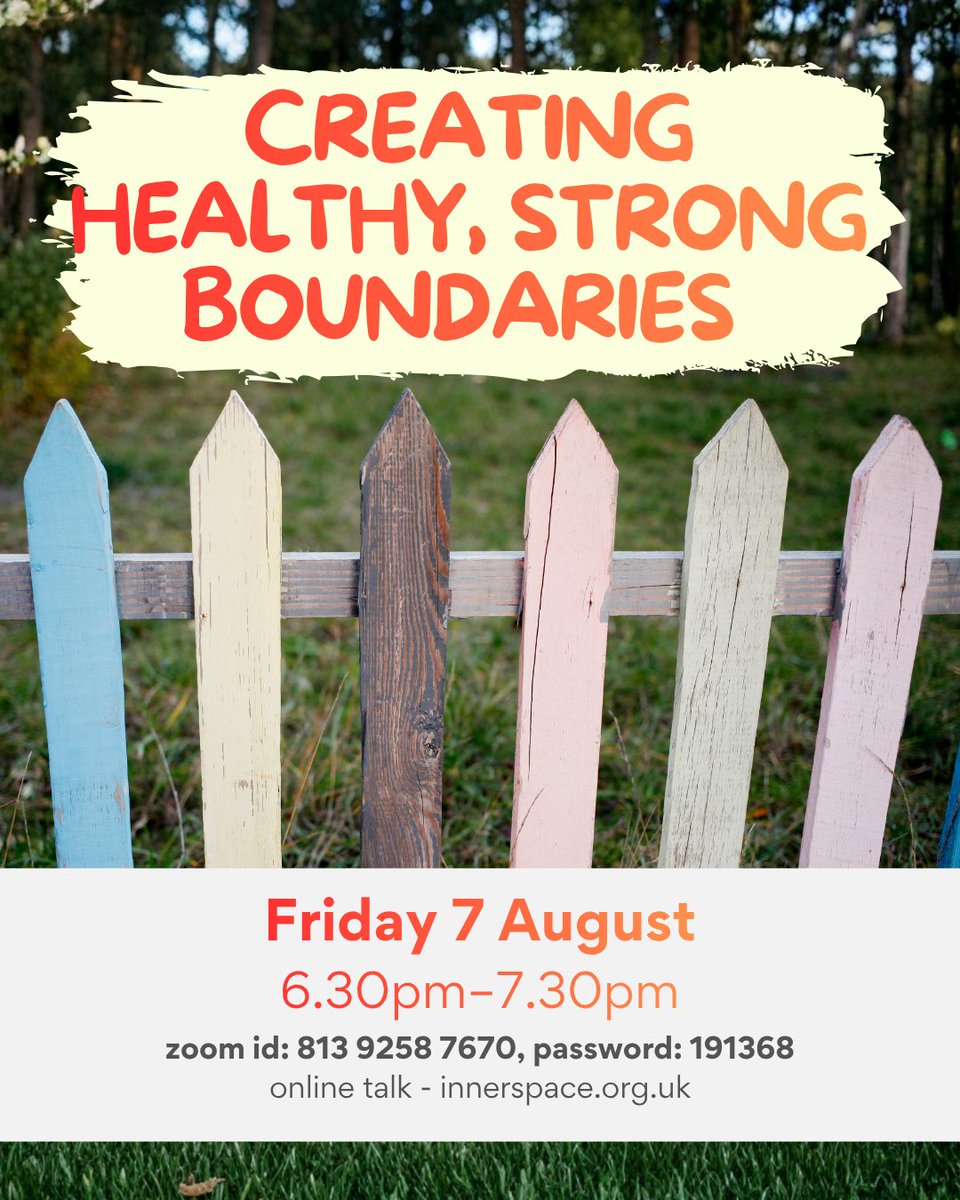 inner_space's tweet photo. Boundaries aren’t barriers – they’re bridges to healthier, stronger self-respect and relationships.

Speaker: Dr. Kala Iyengar is  the director of the Peace Village Retreat Center, New York.

https://t.co/WhGVGHS1cM

#boundaries #talk #free #relationships #wellbeing https://t.co/7FTl9c38Wc