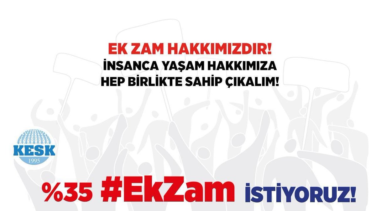 savran_birdal's tweet photo. KESK’liler olarak bu ülkede sadece kamu emekçilerinin değil, asgari ücretlisinden emeklisine, kamu işçisinden özel sektör işçisine kadar tüm çalışanların insanca yaşayacak bir ücreti fazlası ile hak ettiğine yürekten inanıyoruz. % 35 #EkZam İstiyoruz https://t.co/7Oti0m4HAs