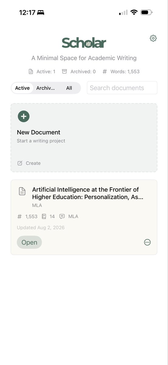 jacoblauritzen's tweet photo. Lauritzen Scholar is an honest approach to scholarly writing. It helps students to track sources and cite properly without writing for them. Available soon for iPhone, iPad, and Mac. No subscription. Just $9.99. https://t.co/uaWF8NrwHR